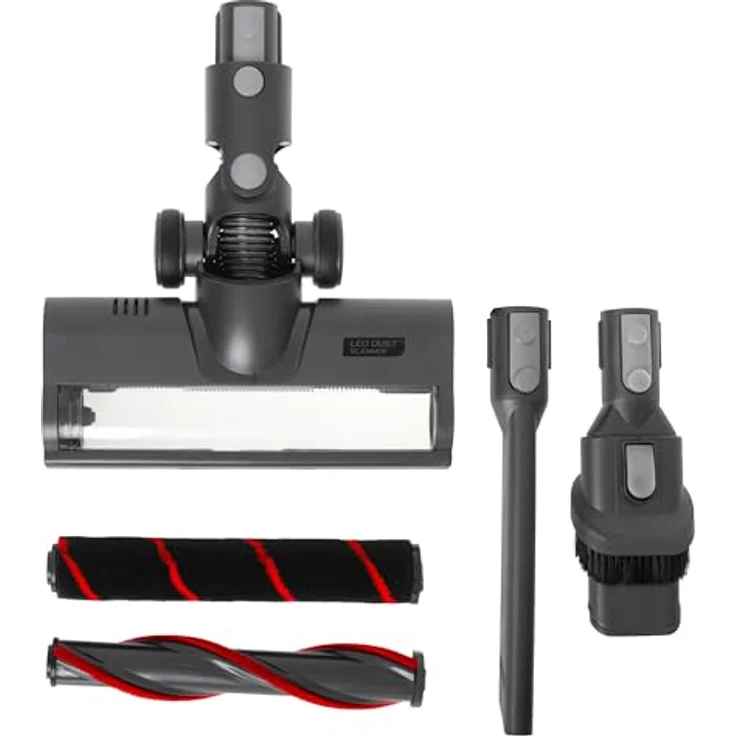 CAMRY Akku Staubsauger 400W/31000Pa, Wireless Staubsauger Vertikal Hand, Touch LED Display, Laufzeit bis zu 100 Minuten, Akku Staubsauger für Hartböden und Teppich, Silber – Bild 4