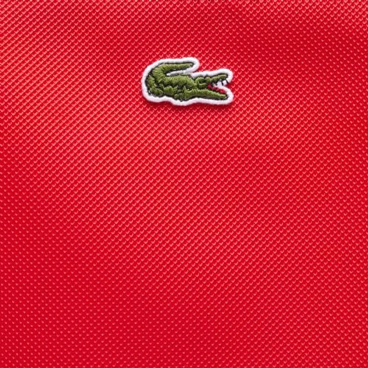 Lacoste Shopper Concept, PVC Einkaufstasche mit aufgedrucktem Krokodil, schwarz – Bild 8