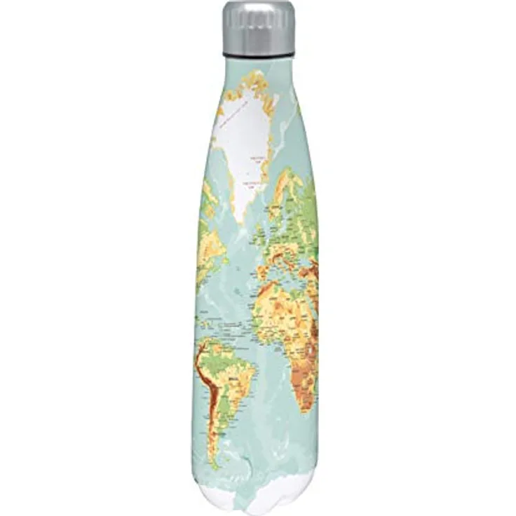 NERTHUS FIH 763 Thermosflasche, Karte, 750 ml
