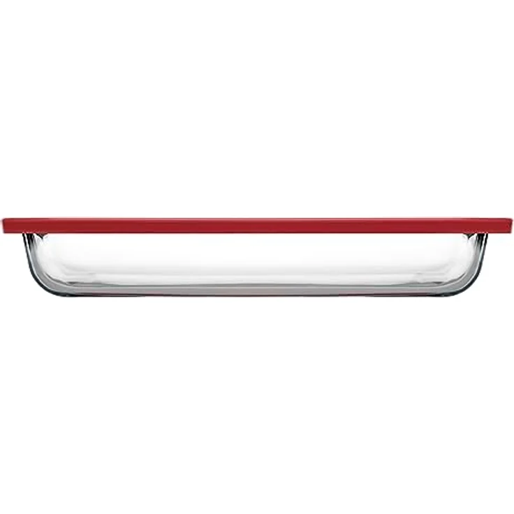 Pasabahce Auflaufform rechteckig mit Deckel, Backform, Servierform eckig, 33 x 19 cm, hitzebeständiges Glas, BPA-freier Deckel – Bild 2