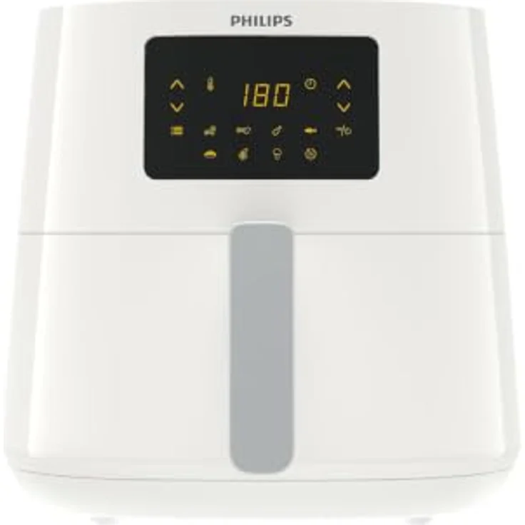 Philips Essential AirFryer XL HD9270/00 Heißluftfritteuse, 2000 Watt, 7 Programme, Rapid Air, Timer, Warmhalten, LED-Display, Touch, Kunststoff, weiß – Bild 2