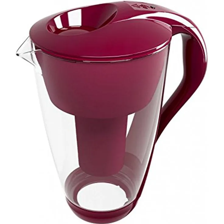 Dafi Crystal LED Wasserfilterkanne, Filter jug mit integriertem LED-Indikator, Grau