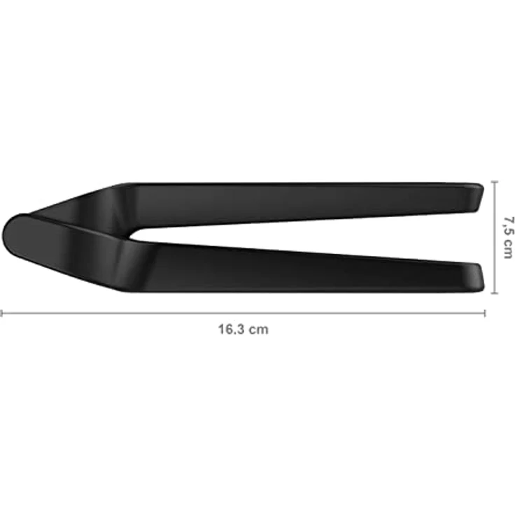 Fiskars Knoblauchpresse mit ausklappbarem Gittereinsatz und Schaber, Länge: 16 cm, Kunststoff-Metall, Functional Form, Schwarz, 1028361 – Bild 2