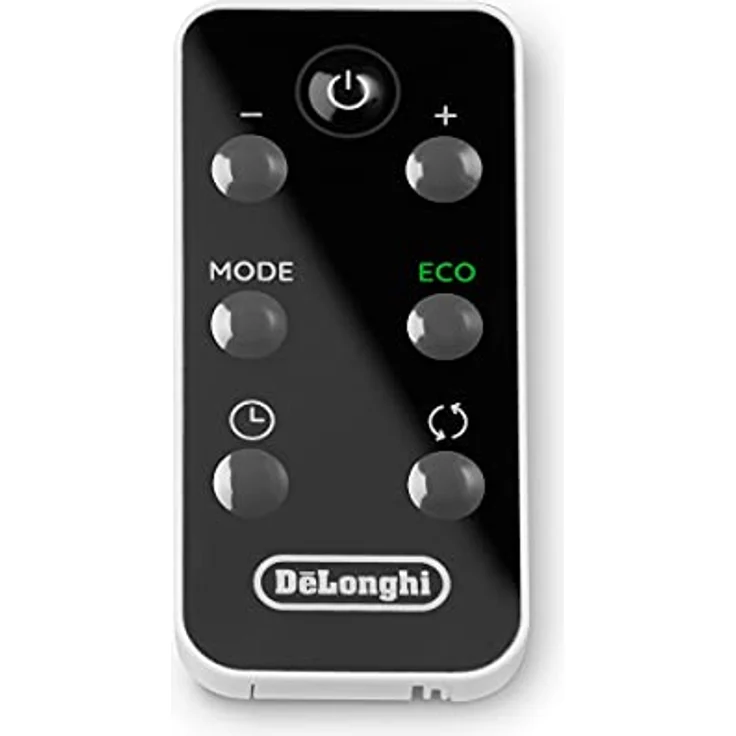 De'Longhi Turm-Keramik-Heizlüfter, Schnellheizung mit 2 Leistungsstufen, Fernbedienung, 24h-Timer, Eco-Funktion, Sicherheitsthermostat, Griff Hinten, 2000W, HFX25S20, Weiß/Schwarz – Bild 4