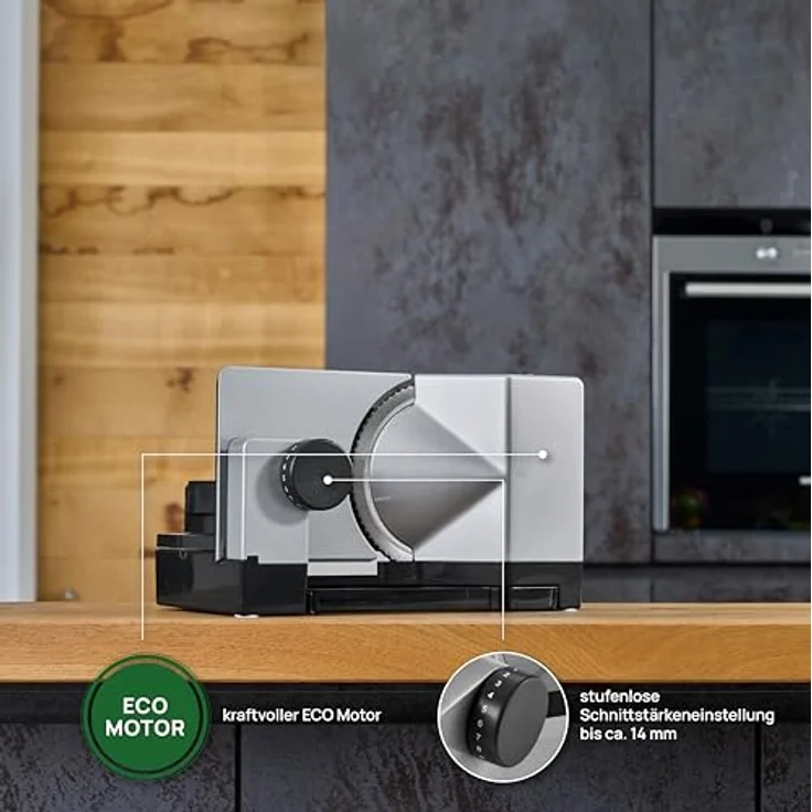 Ritter Allesschneider E 18 Duo Plus, elektrischer Allesschneider mit ECO-Motor, made in Germany – Bild 4