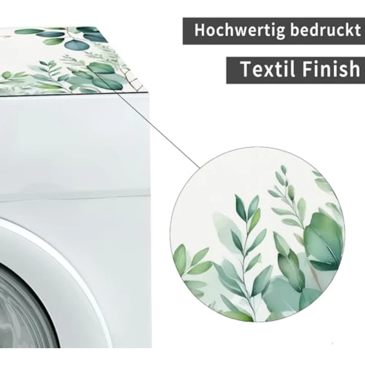 matches21 HOME & HOBBY Tabletop rutschfeste Waschmaschinenauflage Blätter, 60 x 60 cm, zuschneidbare Gummi-Matte für Waschmaschine und Trockner, pflegeleicht und vielseitig – Bild 5
