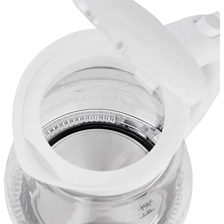 Glazen Waterkoker, Theekoker, Waterzuiveraar, Waterketel, Ketel 1,7 Liter LED Binnenverlichting, Weiß – Bild 3