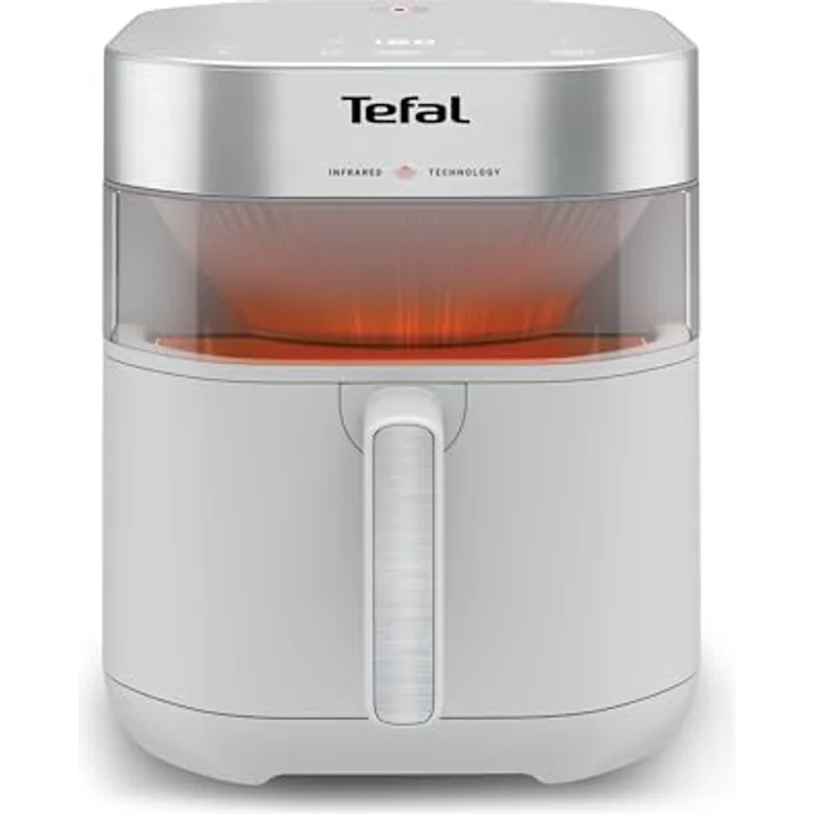 Tefal Easy Fry Infrared Heißluftfritteuse EY831GE0, 7 Liter, Infrarottechnologie, digitales Bedienfeld, Sichtfenster, grau, bis zu 99% weniger Fett – Bild 3