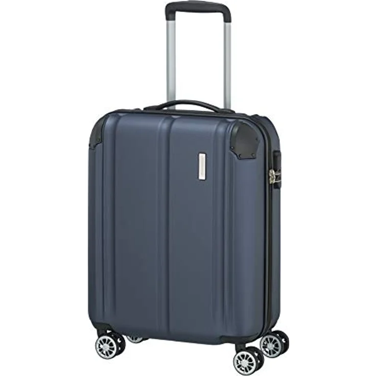 travelite 4-Rad Handgepäck Koffer erfüllt IATA Bordgepäckmaß, Gepäck Serie CITY: Robuster Hartschalen Trolley mit kratzfester Oberfläche, 55 cm, 40 Liter – Bild 2