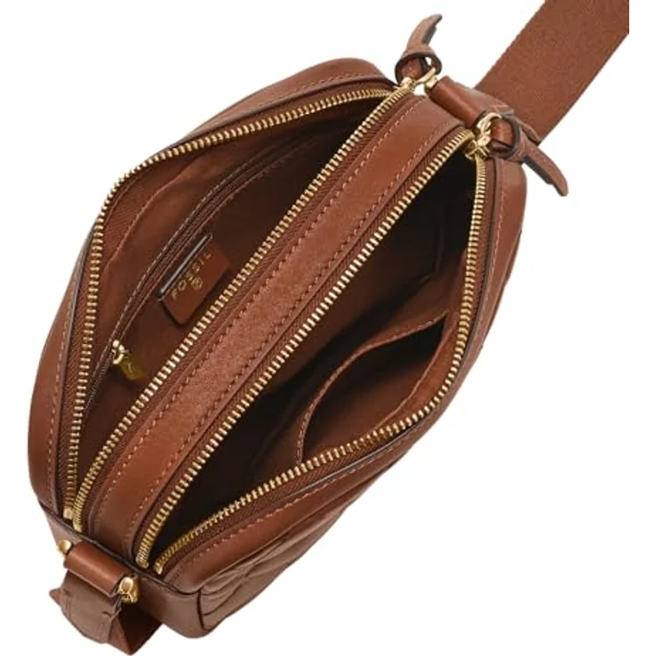 Fossil Danni Umhängetasche, 100% Leder, 23 cm, braun – Bild 3