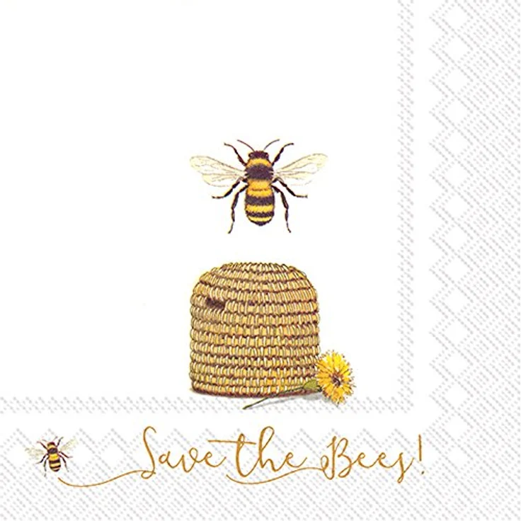VBS Papierserviette ''Save the Bees!'', (20 St), 33 cm x 33 cm – Bild 2