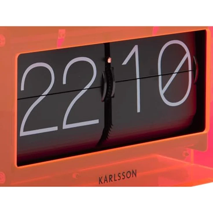 Karlsson Boxed Flip, Tischuhr mit elegantem Design und Acrylglas – Bild 3