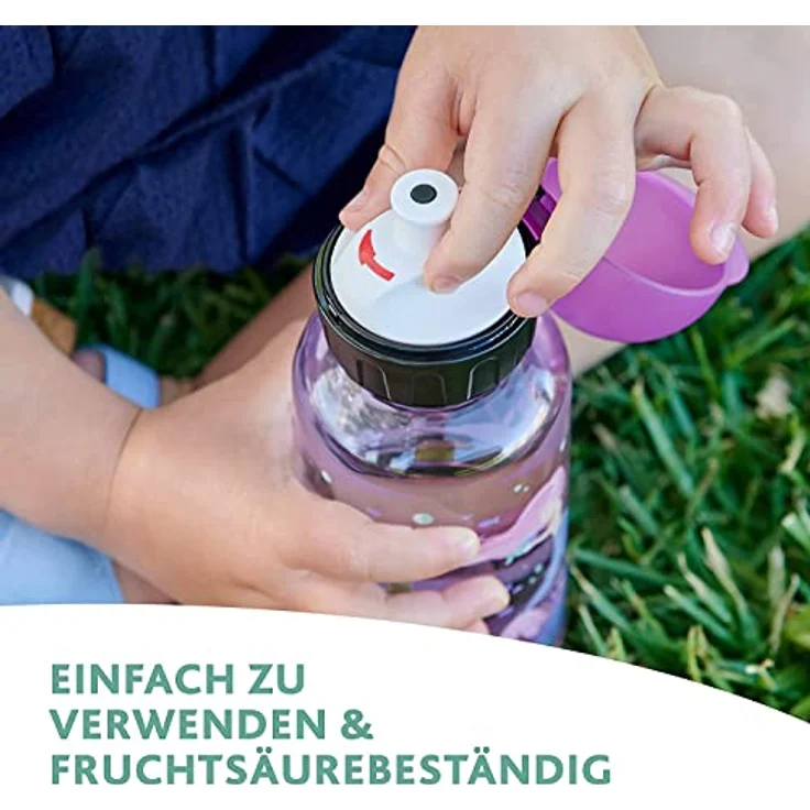 Emsa N30333 Kids Tritan Trinkflasche, 500 ml, dicht, hygienisch, unbedenklich, spülmaschinenfest – Bild 8