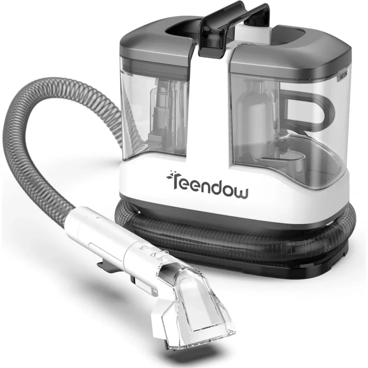 Teendow C3 Nass und Trockensauger – 450 W, 15 kPa Saugkraft, 1000 ml Frischwassertank, 550 ml Abwassertank – Grau