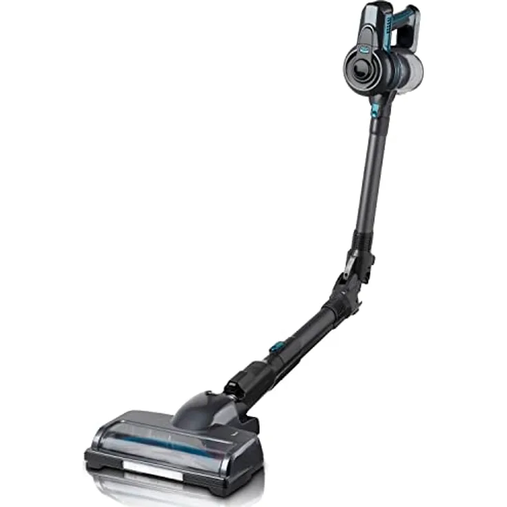H.Koenig UP690, Kabelloser 2-in-1-Staubsauger, Schwarz und blau, 120 W, 0.8 liters, 65 Dezibel