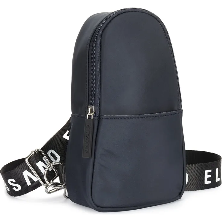 Elbsand Mini Crossbody Bag, veganer Rucksack mit verstellbarem Tragegurt und Logoprint, sportlich und stylisch