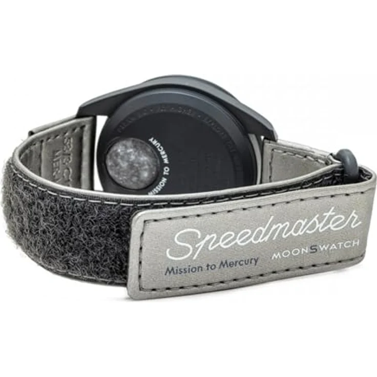 Swatch Chronograph Mission to Mercury Bioceramic MoonSwatch, grau mit VELCRO©-Armband – Bild 6