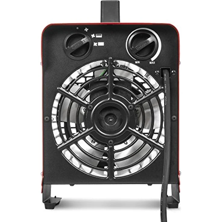 TROTEC Heizlüfter TDS 19 E – Bauheizer mit 1,5 kW / 3 kW Heizleistung, 320 m³/h Luftmenge, für Werkstatt, Industrie, Halle, Garage - rot – Bild 4