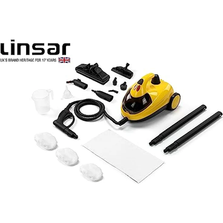 Linsar - Multi-Dampfreiniger - 4 Bar Dampfdruck - 45 Min. heißer Dampf mit 1x Tankfüllung (1,5L) - Bis zu 100 Grad - 2,5m Kabellänge - 1500 Watt – Bild 5