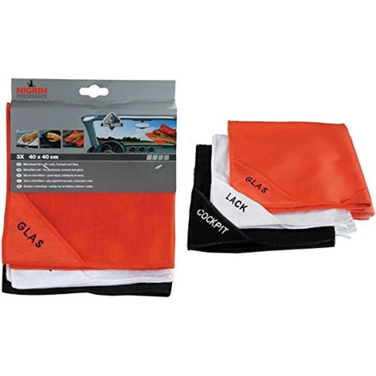 NIGRIN 71111 Microfaser-Set (Lack, Glas, Cockpit) – Bild 2