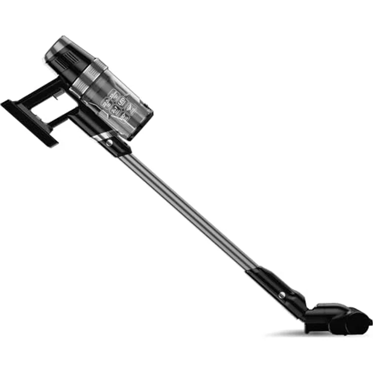 TurboTronic StormStick 120 Watt Zyklon Staubsauger & Handstaubsauger kabellos, Black-Silver, mit 22,2V Lithium-Batterie und rotierender Bürstendüse – Bild 3
