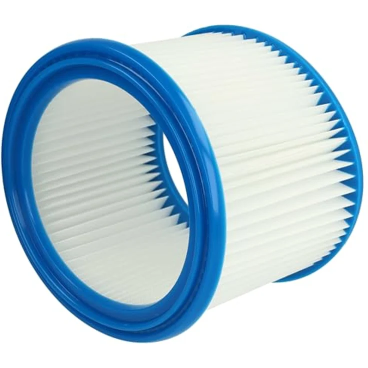 VHBW 4x Faltenfilter Ersatz für Bosch 2607432024, Patronenfilter für Staubsauger, Blau Weiß, 18,6 cm Durchmesser – Bild 3