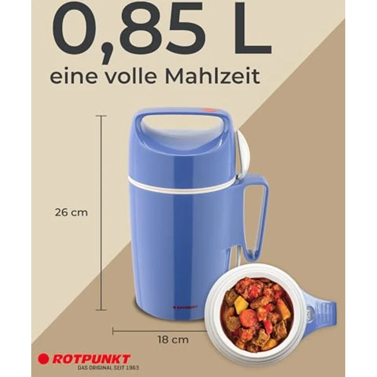 ROTPUNKT Speisegefäß, Kunststoff, blau, 12.1 x 12.1 x 25.7 cm – Bild 4