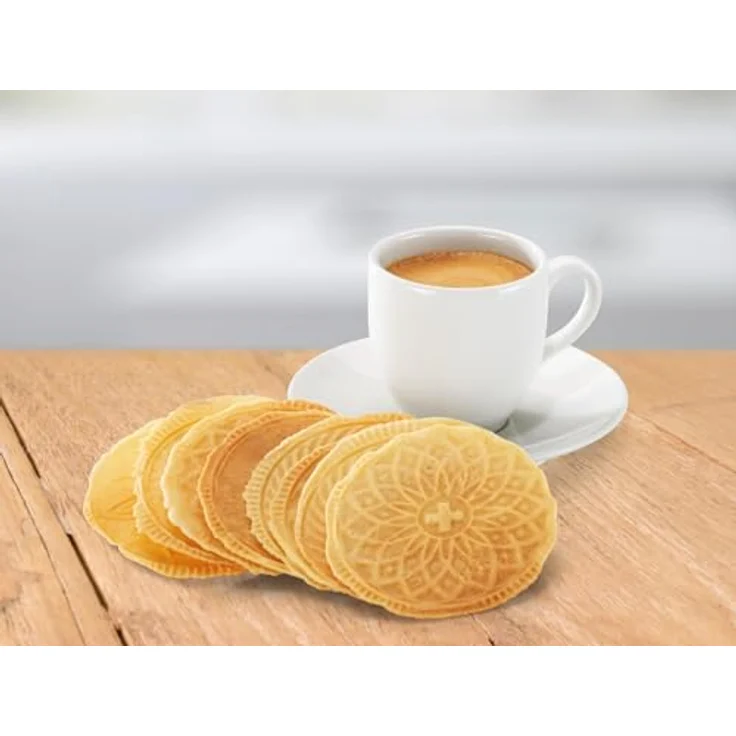 Trisa Bricelet Classique, Waffeleisen, Weiss mit Antihaftbeschichtung und 7 Bretzeli-Rezepten – Bild 6