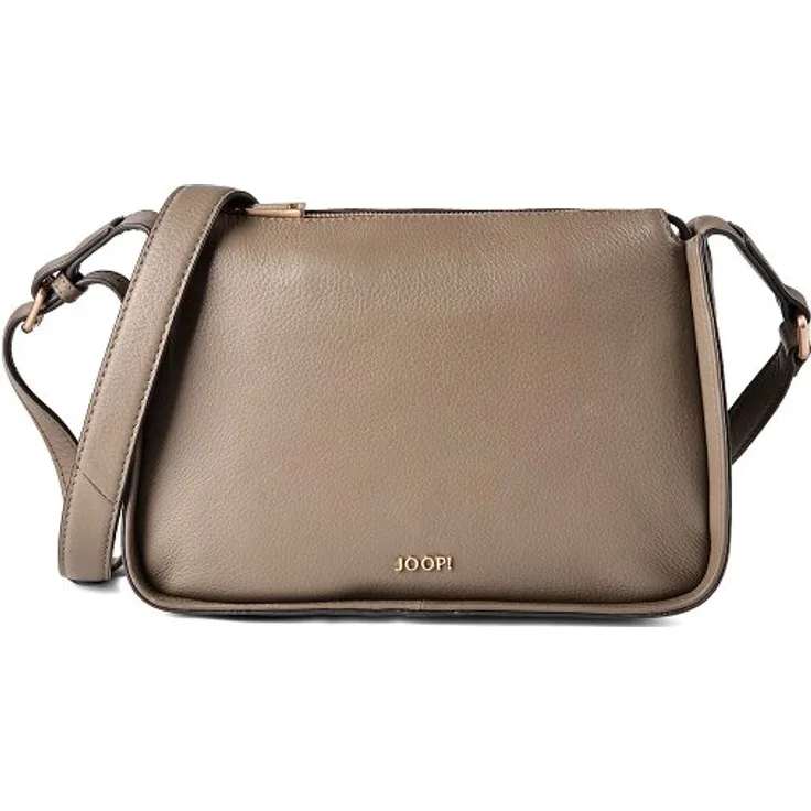 Joop! Lipari Umhängetasche, 25 cm, grau, 100% Leder