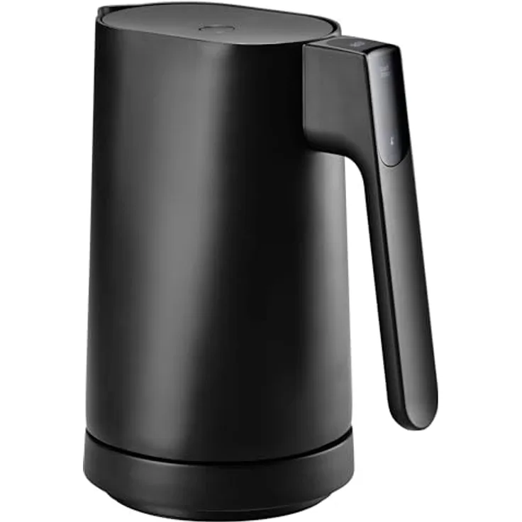 Jacob Jensen Wasserkocher mit Temperatureinstellung 70°C-100°C, Warmhaltefunktion, LED-Display, Touch-Bedienung, 1,2 Liter, schwarz