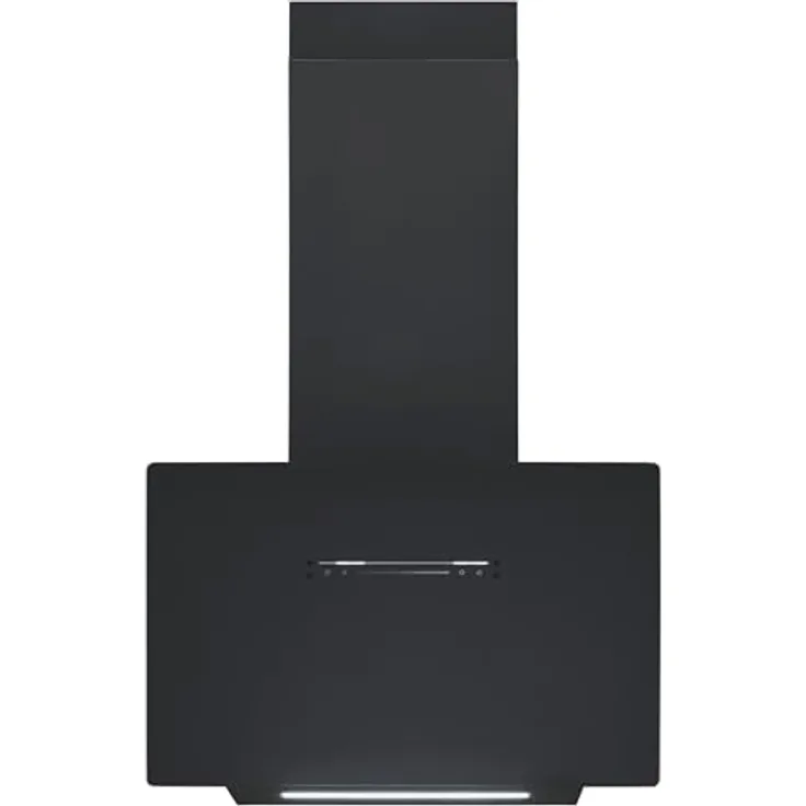 Exquisit Dunstabzugshaube 60cm, Touch-Bedienung, Gestensteuerung, Metallfettfilter, LED-Beleuchtung, Abluft/ Umluft, mattschwarz
