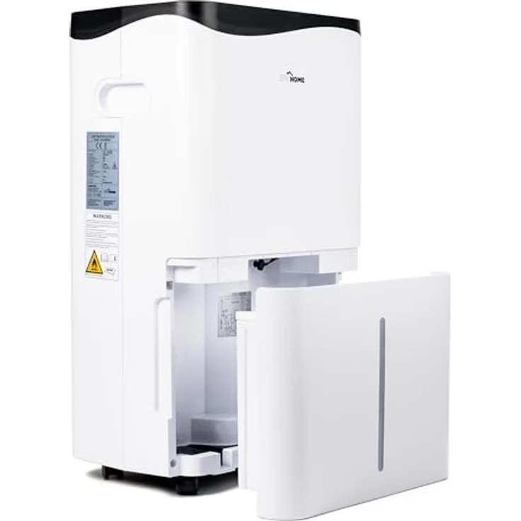 IPOTOOLS Luftentfeuchter OL50-BD052A - 50 Liter in 24h, für Räume bis 100 m2, mit 3 Betriebsarten, Digitalanzeige, Ablaufschlauch, Wäschetrocknung, Timer, mobil - weiß – Bild 4