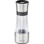 RÖSLE Gewürzmühle, Hochwertige Salz-/Pfeffermühle mit verstellbaren Mahlstufen für trockene Gewürze, einfaches Nachfüllen, Edelstahl 18/10