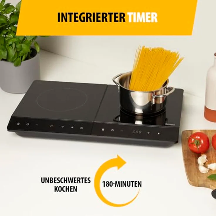 Tristar Doppel-Induktionskochplatte IK-6162 – Energieeffizient in schwarzem Hochglanzdesign – Bild 6