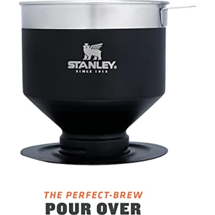 Stanley Perfect Brew Pour Over Kaffeebereiter - Ergibt 1-6 Tassen - Kaffeefilter Wiederverwendbar Edelstahl - Filterkaffee - BPA-frei - Leicht zu Reinigen & Abnehmbarer Filter - Schwarz – Bild 2