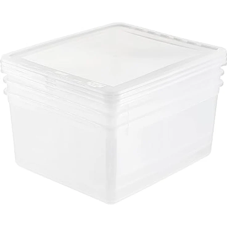 keeeper Aufbewahrungsboxen mit Air Control System, 8-teiliges Set, 3x 1,7 l, 2x 5,6 l, 3x 18 l, Bea, Transparent – Bild 5