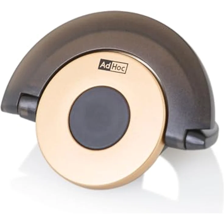 AdHoc FV52 dichter Sekt- und Champagnerverschluss GUSTO, Kunststoff/Silikon, black & gold, super flacher Verschluss – Bild 2