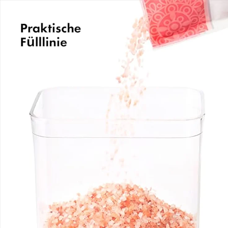 OXO Good Grips Mini-Pop-Behälter-Set, 4-teilig mit integriertem Sieb und silikonischem Ventil zur Vermeidung von Lecks – Bild 3