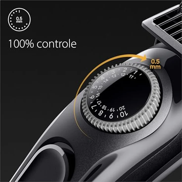 Braun Barttrimmer BT3410, Trimmer/Haarschneider Herren, Haarschneidemaschine mit ultrascharfer Klinge, 40 Längeneinstellungen, wiederaufladbar mit 50 Min. kabelloser Laufzeit, Geschenk Mann – Bild 3