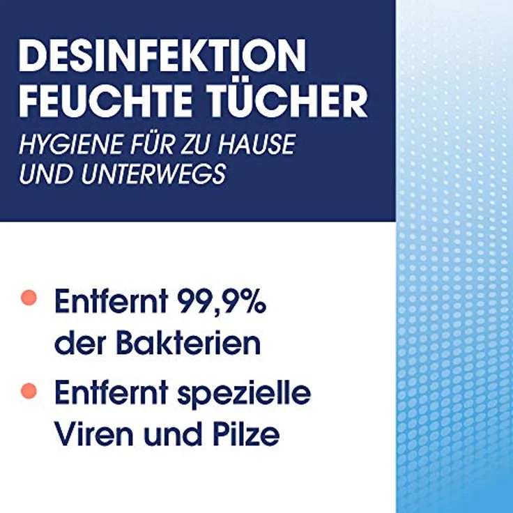 Sagrotan Feuchte Tücher zur Desinfektion – In praktischer Reisegröße für die schnelle hygienische Reinigung unterwegs – 5 x 15 Feuchttücher, einzeln verpackt – Bild 3