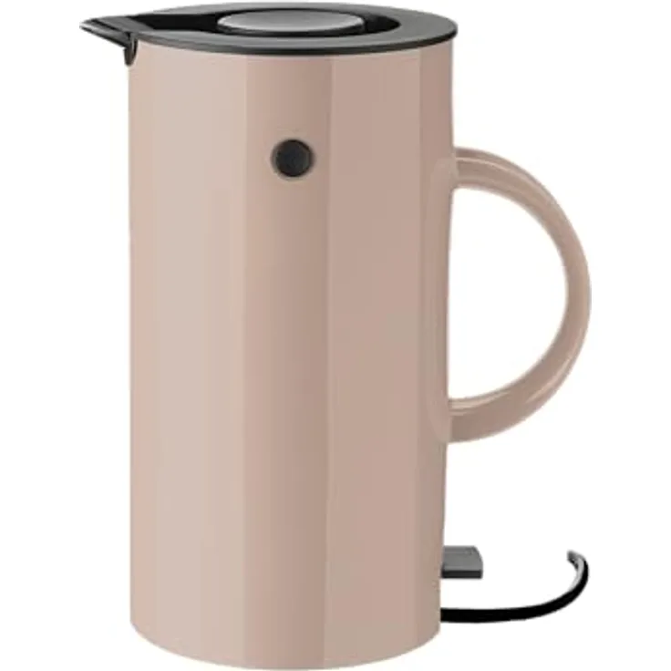 Stelton Wasserkocher EM77, elektrisch, 1,5 Liter, schnellkochend, entnehmbarer Kalkfilter, Sicherheitsschalter, Farbe Heather, EU-Stecker