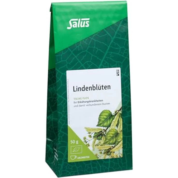 Salus Lindenblüten Arzneitee Tiliae flos, 50 g Tee bei Erkältungskrankheiten und Husten – Bild 2