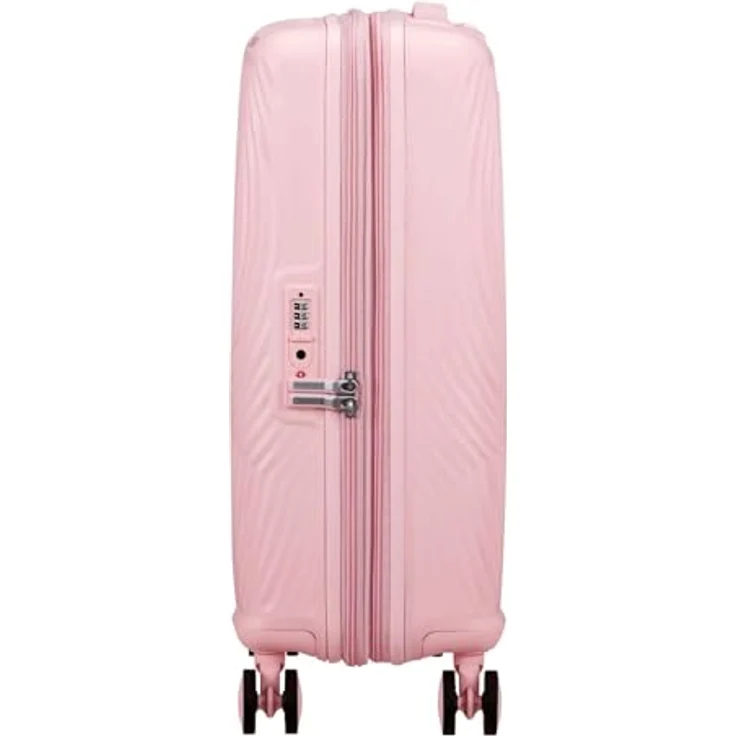 American Tourister Mickey Magic, Handgepäck Koffer 55 x 40 x 20/23 cm, Hartschalen Kabinentrolley für Ryanair & EasyJet, 37/44 L, Pastellrosa (Mickey Pastel Pink), mit Teleskopgriff und integriertem Schloss – Bild 4