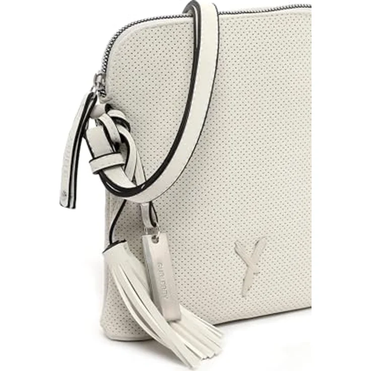 SURI FREY Umhängetasche SFY Romy, für Damen, Feinsynthetik, Lasercut-Optik, samtig, schwarz – Bild 6