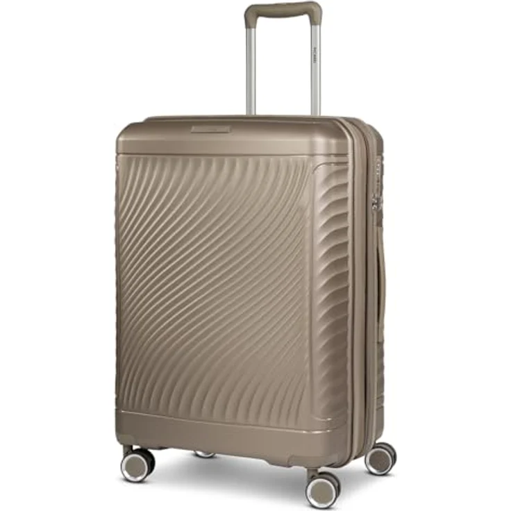 Picard Vienna 4 Rollen Trolley M, 65 cm mit Dehnfalte, 100% Polypropylen, silberfarben – Bild 1