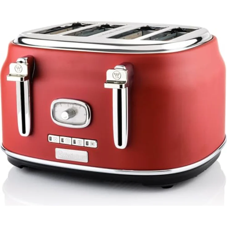 Westinghouse Retroline 4-Schlitz Toaster WKTT809RD Retro rot – Bild 2