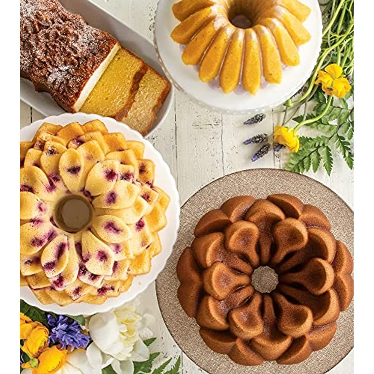 Nordic Ware 93848 Magnolia Gugelpfanne, Aluminiumguss, 10 Tassen, Toffee – Bild 14