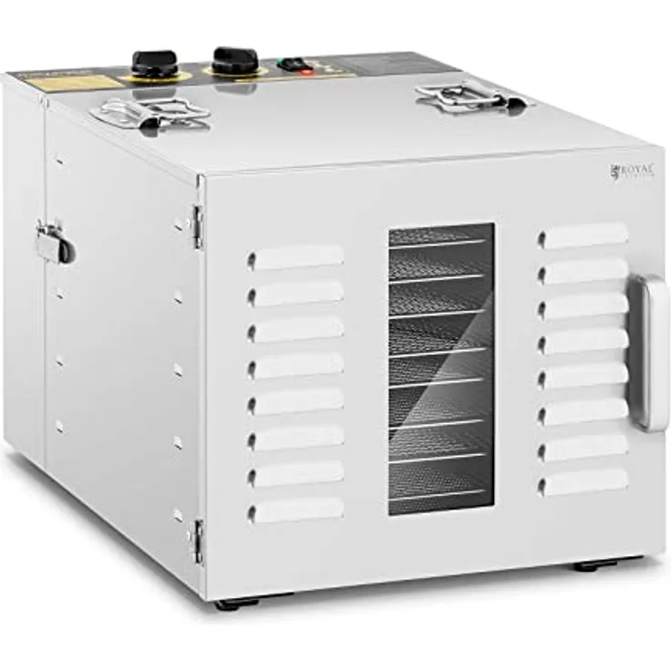 Royal Catering RCDA-1000/59S Dörrgerät Dörrautomat Obsttrockner Dörrapparat Dehydrator Obst 1.000 W 10 Etagen