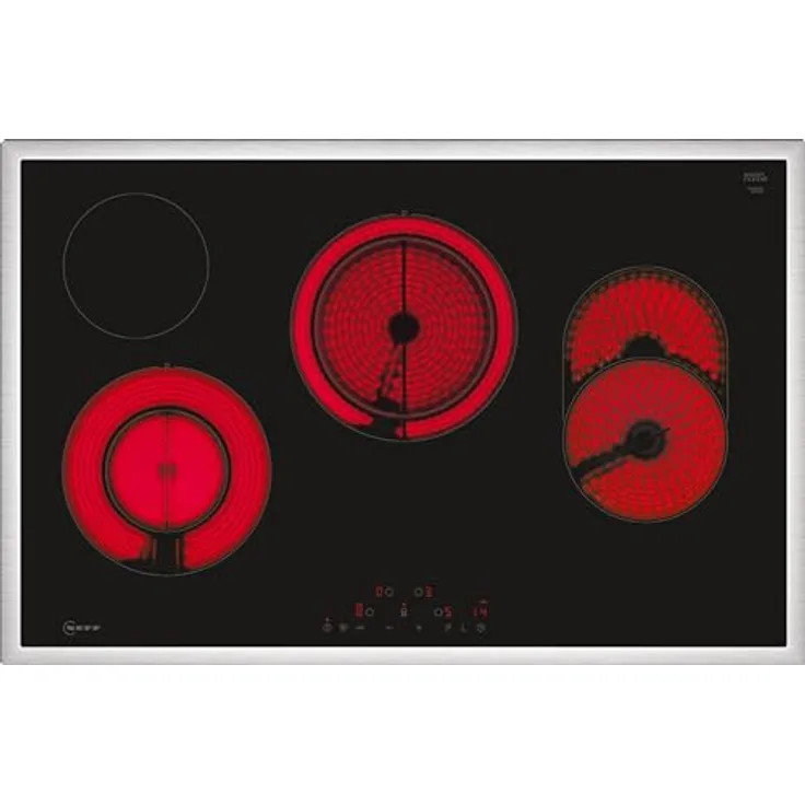 Neff, T18SDH9L0, Autarkes Kochfeld mit TouchControl Bedienung, N70, Breite 80 cm, Schwarz, Rahmenlos, Made in Germany