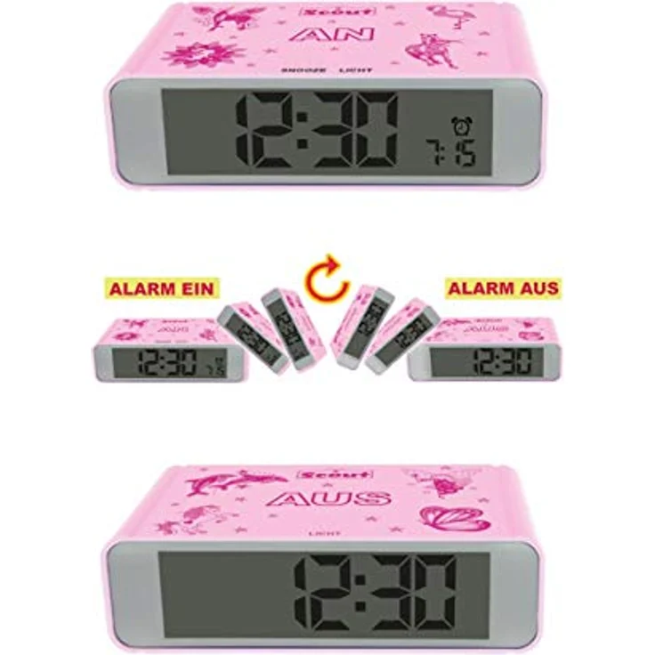 Scout Quarzwecker Digi Clock 280001025, Digitalwecker mit Snooze-Funktion und Dämmerungsschalter, ideales Geschenk für Kinder und Jugendliche – Bild 3